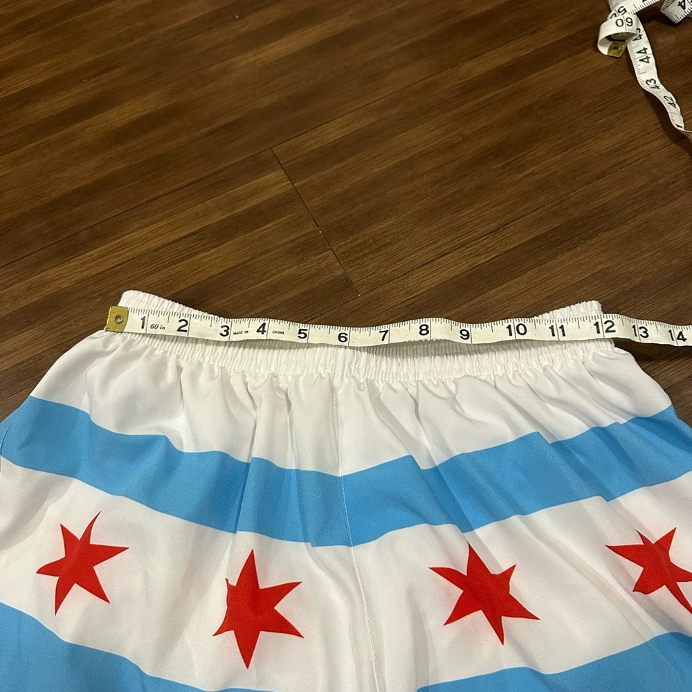 Chi Chi Sport The Mag Miler chicago flag running shorts size large - Picture 6 of 8
